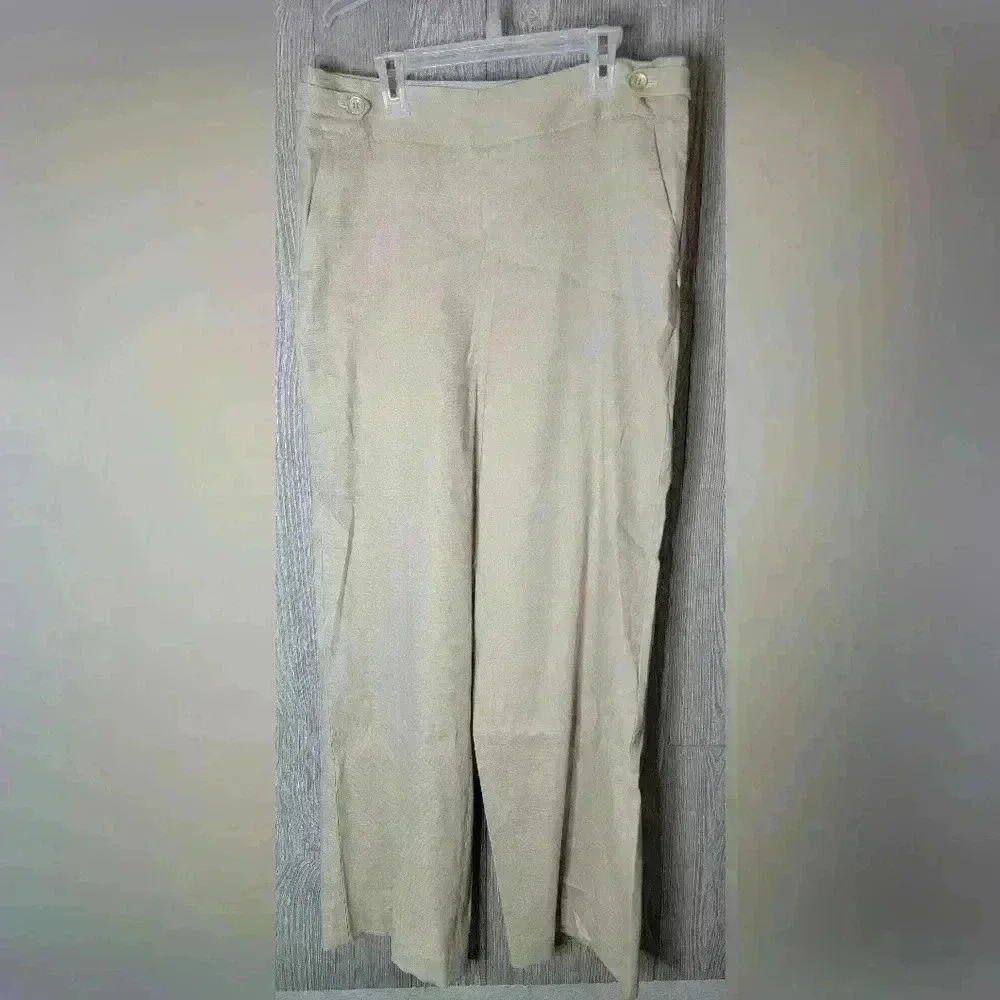 Talbots trousers Linen/Viscose/spandex blend.‎ Size 8P